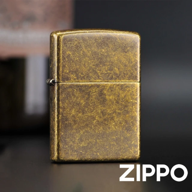 【Zippo】仿古黃銅防風打火機(美國防風打火機)