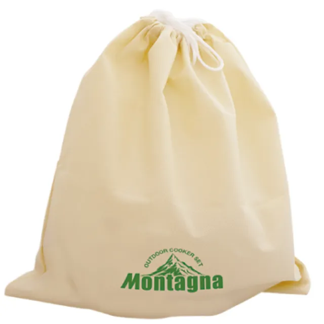 【日本Montagna】日本境內款 不銹鋼鍋具 戶外炊具4件套鍋組(不鏽鋼套鍋 露營 登山 野餐)