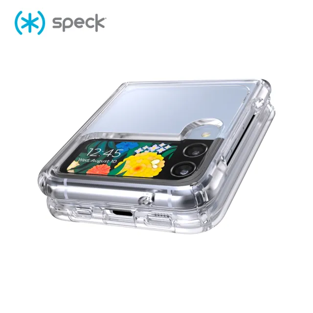 【Speck】Samsung Galaxy Z Flip4 Presidio Perfect-Clear Fold透明折疊防摔保護殼(Galaxy Z Flip4保護殼)