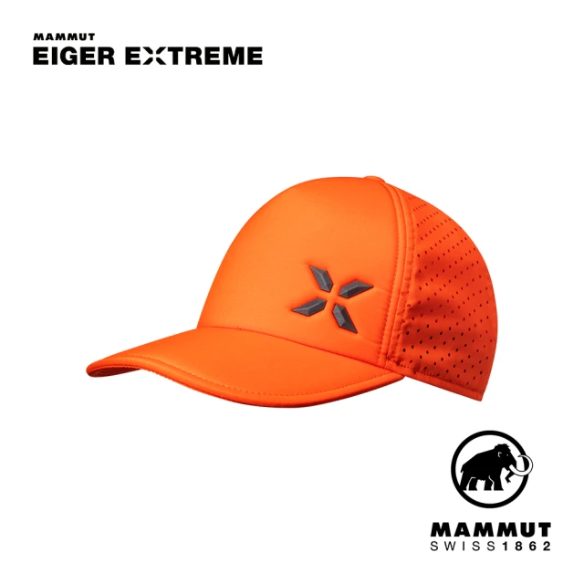 【Mammut 長毛象】Felsgrat Cap 極限艾格輕量透氣遮陽帽 復刻橘 #1191-01250