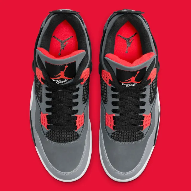 NIKE 耐吉】Air Jordan 4 Infrared 紅外線灰黑紅男款DH6927-061(Air