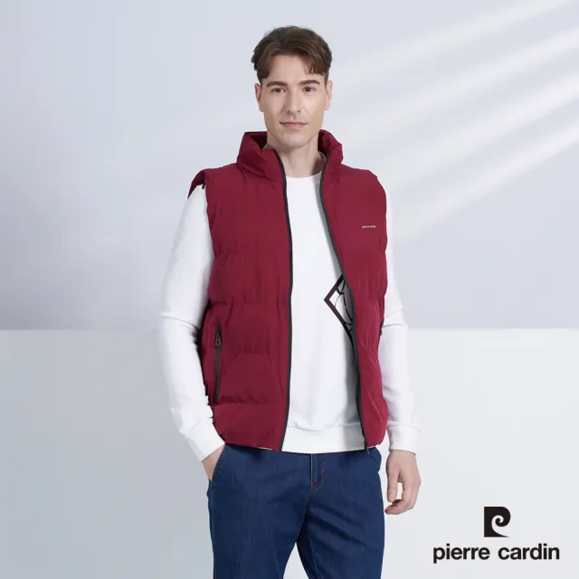 【pierre cardin 皮爾卡登】輕運動 男款 防風保暖立領鋪棉背心(多色任選)