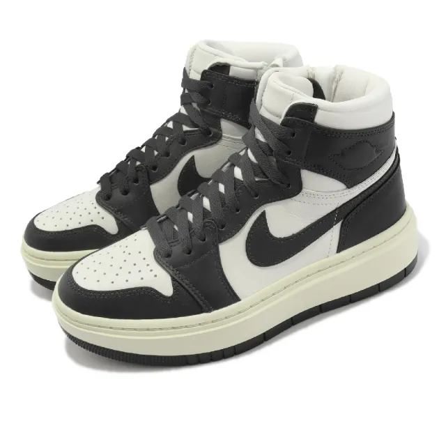 NIKE 耐吉】休閒鞋Wmns Air Jordan 1 Elevate High 女鞋厚底黑白AJ1