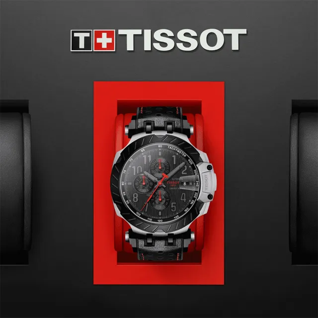 【TISSOT 天梭 官方授權】T-RACE MOTOGP賽車運動限量計時機械錶-48.8mm(T1154272705701)