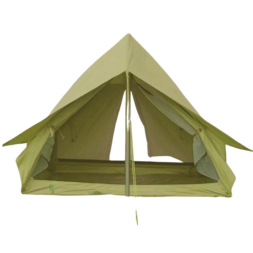 【May Shop】軍綠色 雙人可用 雙層帳篷 屋型帳 小屋帳