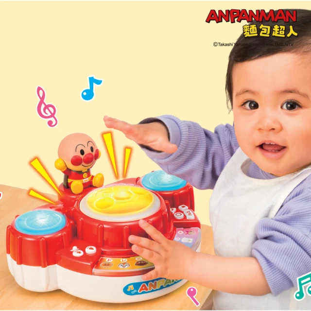 【ANPANMAN 麵包超人】麵包超人 DoReMiFa〜聲光手鼓玩具(8個月-)