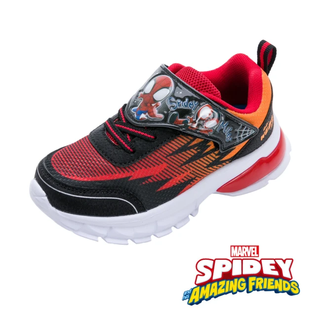 Marvel 漫威 17-22cm 鏡面鞋面電燈運動鞋 紅藍