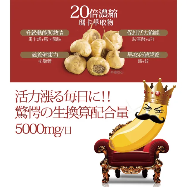 【IKOR】龍馬5000 瑪卡膠囊食品(60粒/15日)