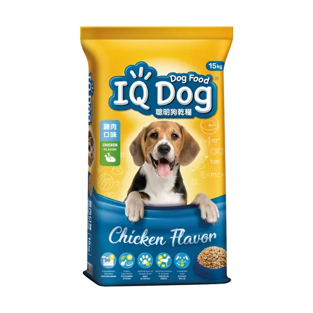 【IQ DOG】聰明狗乾糧-多種口味 13.5-15KG(狗飼料/成犬)