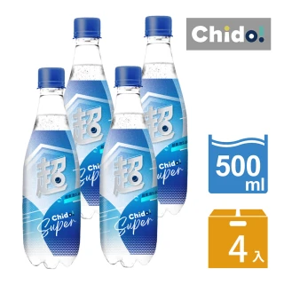 【Chido 趣多】超氣泡5.0原味氣泡水500mlx4