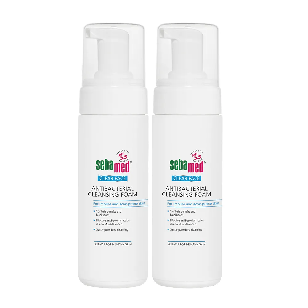 【SEBAMED 施巴】痘淨潔面慕斯150ml 二入組