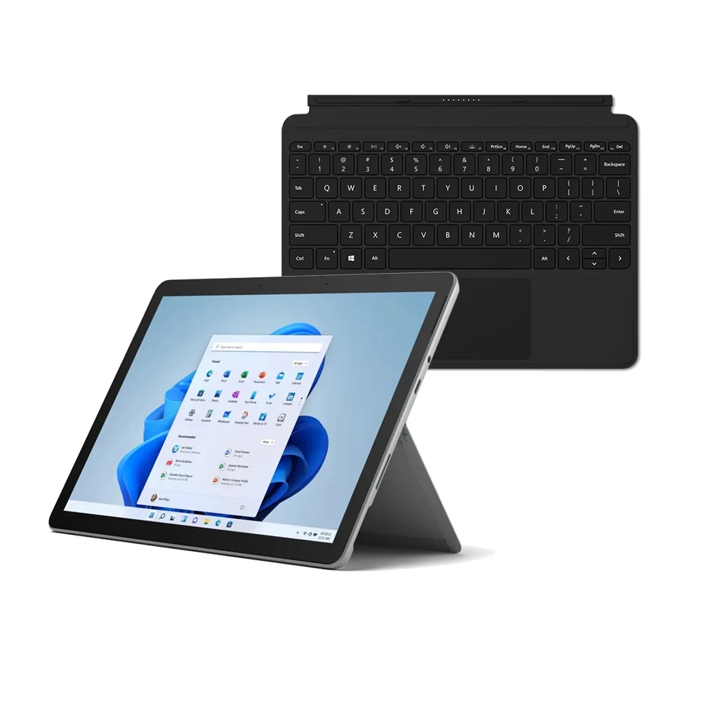 【限時下殺★送黑色鍵盤】Surface Go3 10.5吋輕薄觸控筆電-白金(Pentium Gold 6500Y4G64GW11P)