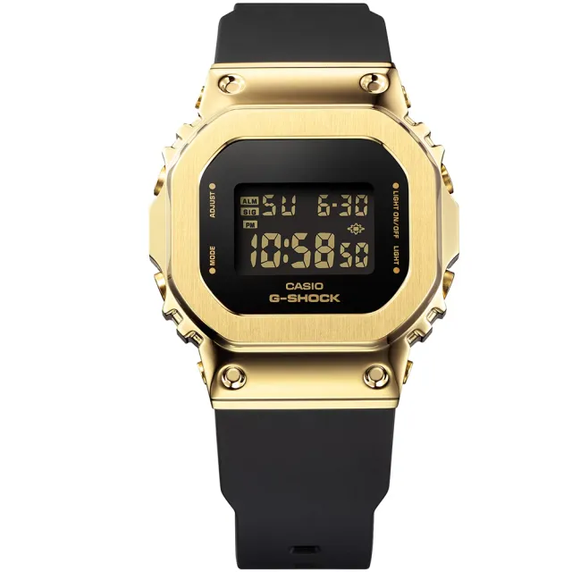 CASIO 卡西歐】G-SHOCK 奢華黑金時尚電子錶(GM-S5600GB-1/速) - momo 