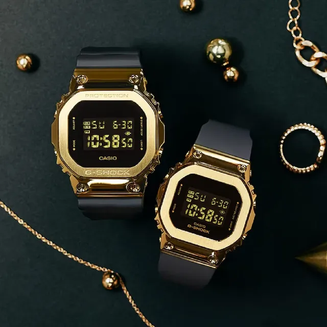 CASIO 卡西歐】G-SHOCK 奢華黑金時尚電子錶(GM-S5600GB-1/速) - momo 
