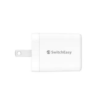 【魚骨牌 SwitchEasy】20W 雙孔快速充電器 PD/QC3.0(可折腳、三年保固)