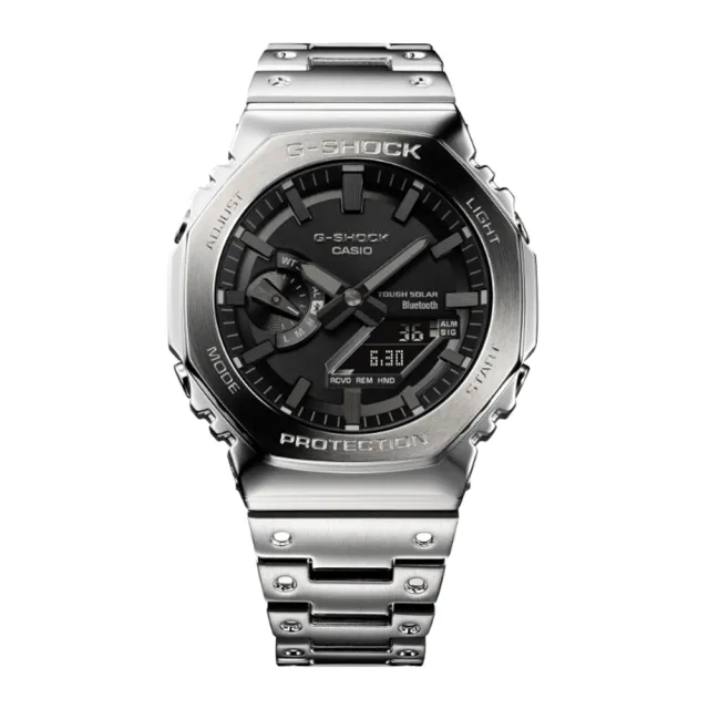 CASIO 卡西歐】G-SHOCK全金屬系列太陽能藍牙GM-B2100D-1A - momo購物網