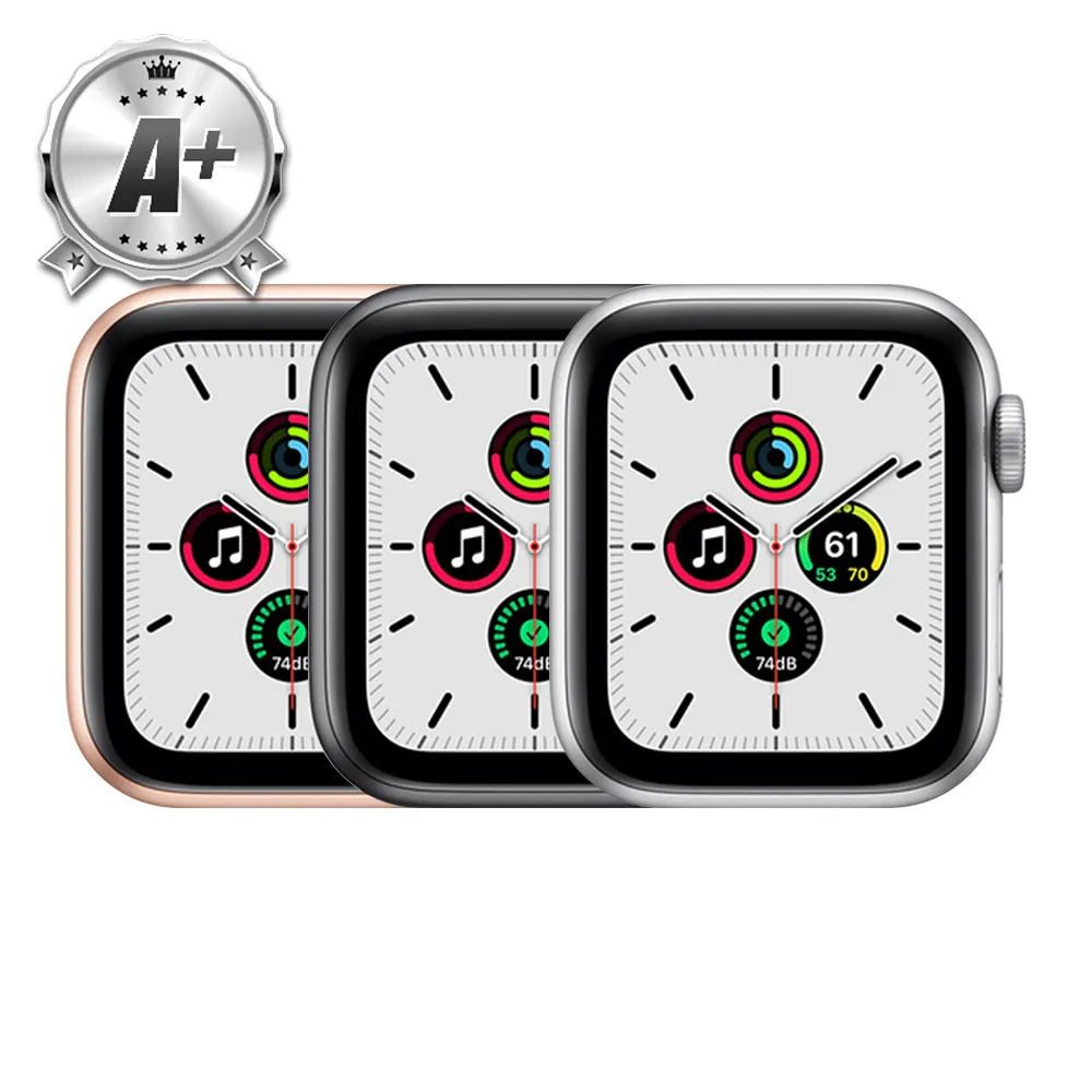 【Apple 蘋果】A 級福利品 Apple Watch SE GPS 40 公釐鋁金屬錶殼(副廠配件/錶帶顏色隨機)