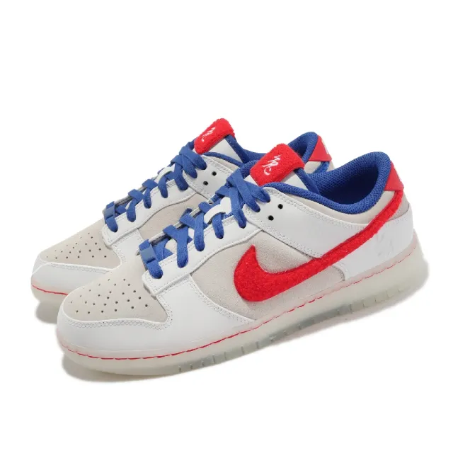 【NIKE 耐吉】Dunk Low Retro PRM 白 藍 紅 兔年 滬兔 2023 男鞋(FD4203-161)