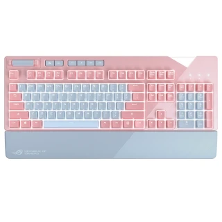 【ASUS 華碩】ROG Strix Flare PNK(紅軸/英文鍵帽)