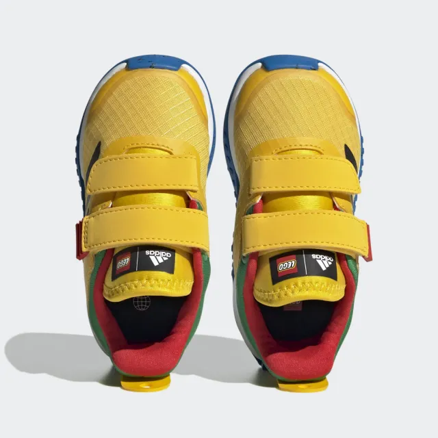 【adidas 愛迪達】運動鞋 童鞋 男童 女童 兒童 樂高 魔鬼氈 LEGO Sport DNA CF I 黃 HQ1308