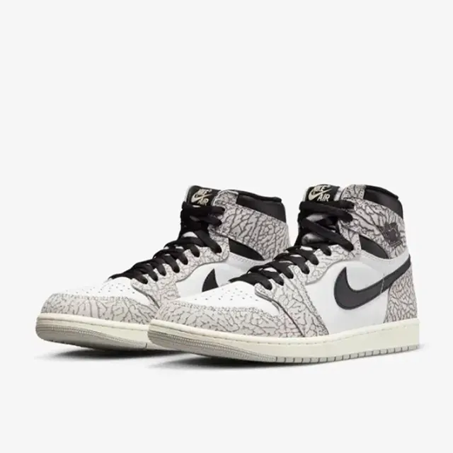 NIKE 耐吉】Air Jordan 1 Retro High OG White Cement 爆裂紋男鞋aj1