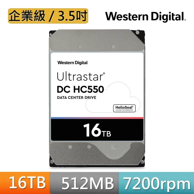 WD Ultrastar DC HC550 16TB SATA HDD-