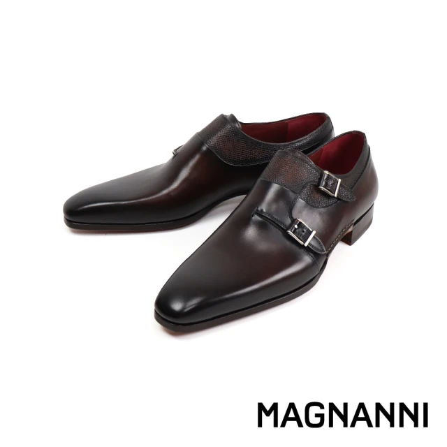 MAGNANNI 西班牙質感麂皮低跟樂福鞋 淺棕色(2564