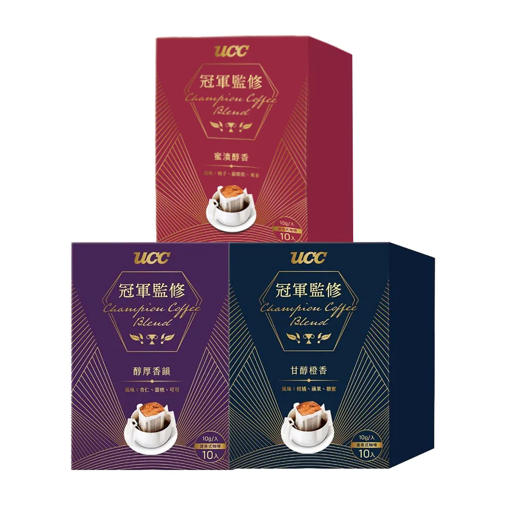 【UCC】冠軍監修綜合風味濾掛咖啡6盒組(10g x10入 共60入)