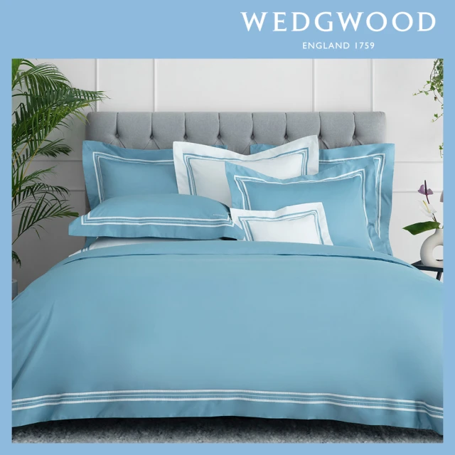 WEDGWOOD 500織長纖棉Bi-Color素色 被套枕