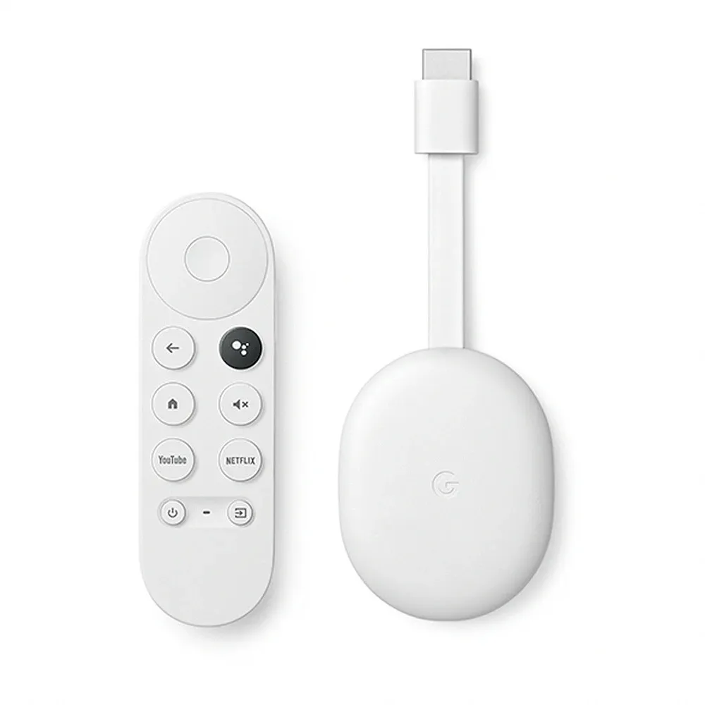 【Google】Chromecast (支援 Google TV HD) 電視盒 HD版本(支援 Google TV/Netflix/Disney+)