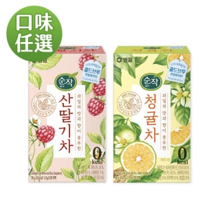 【韓味不二】韓國人氣純作茶包系列1.8gx20入(純作樹莓茶/純作青橘茶)