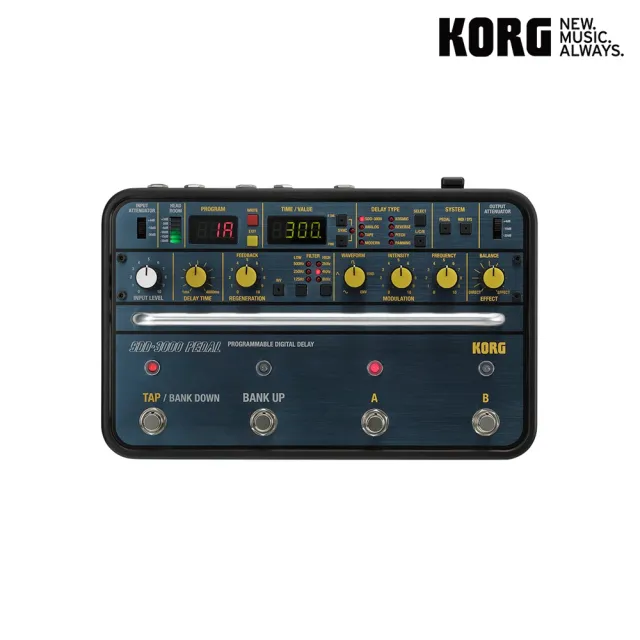 KORG】SDD-3000 PEDAL 可程式化數位延遲效果器(旗艦級數位Delay