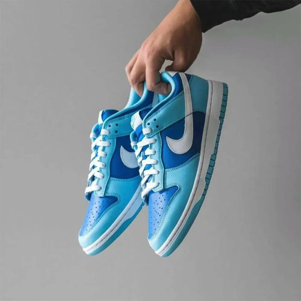 NIKE-耐吉】Nike-Dunk-Low-變形蟲-白藍-天空藍-休閒鞋-DH4401-101