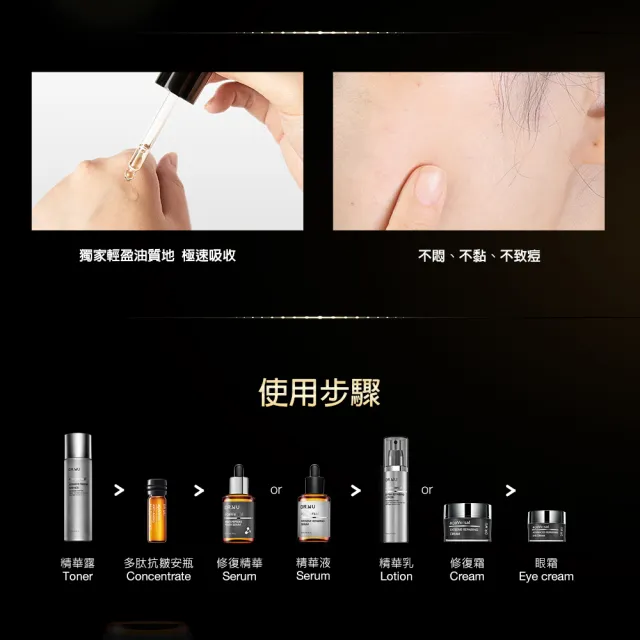 【DR.WU 達爾膚】買1送1★角鯊潤澤修復精華30ML