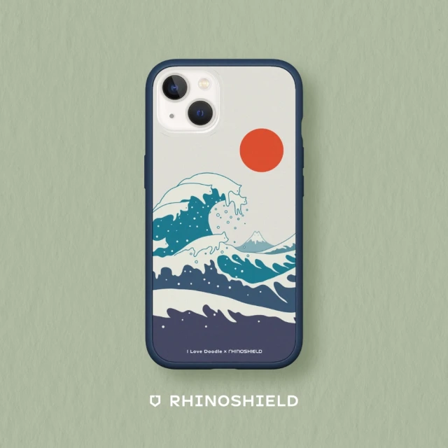 【RHINOSHIELD 犀牛盾】iPhone 11/11 Pro/Max Mod NX手機殼/I Love Doodle-貓咪海浪(I Love Doodle)