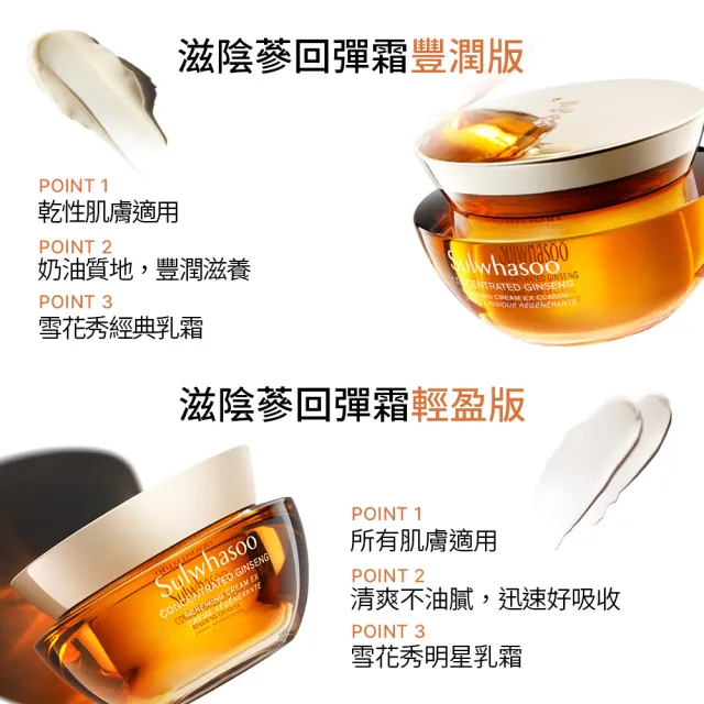 【Sulwhasoo 雪花秀】滋陰蔘回彈霜 60ml(膠原霜/乳霜)