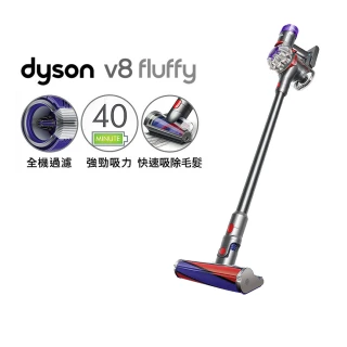 【dyson 戴森】V8 Fluffy SV25 新一代無線吸塵器(2022全新升級大全配8件組)