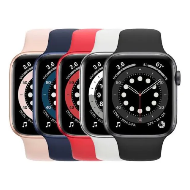 Apple 蘋果】A級福利品Apple Watch Series 6 44公釐GPS 鋁金屬錶殼保固