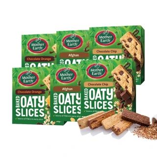 【Mother Earth】紐西蘭第一品牌 烘焙燕麥棒 三口味5入組(黑巧克力×2+薄鹽焦糖巧克力×2+暗黑叢林×1)