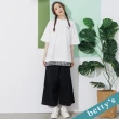【betty’s 貝蒂思】鬆緊櫻桃刺繡寬褲(黑色)