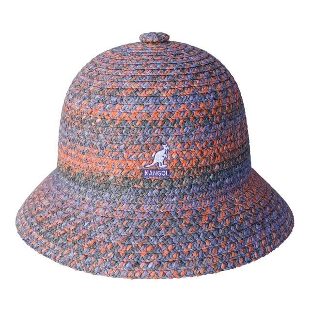 KANGOL【KANGOL】BRAID 編織鐘型帽(粉藍色)