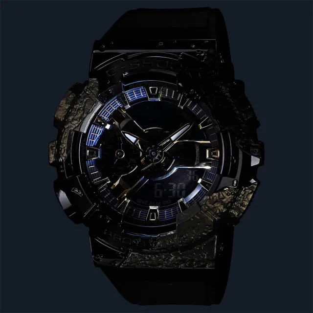 【CASIO 卡西歐】G-SHOCK 40週年限定 冒險家寶石系列雙顯錶(GM-114GEM-1A9/速)