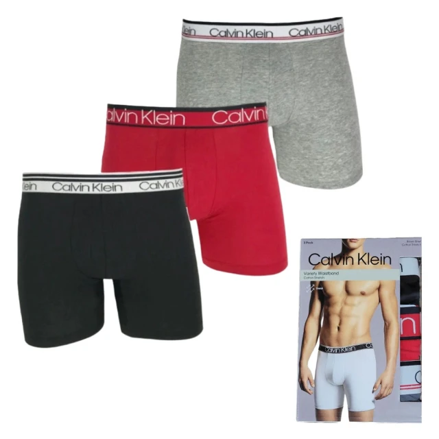 【Calvin Klein 凱文克萊】CK Boxer Brief 男士 純棉吸汗透氣 精美盒裝 長版四角內褲