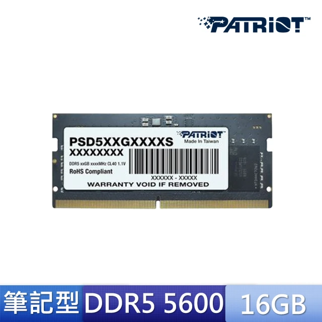 PATRiOT 博帝 DDR4 3200 16GB 筆記型記