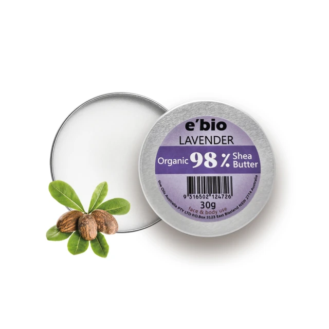 【ebio 伊比歐】98%有機乳油木果油-薰衣草配方(30g)