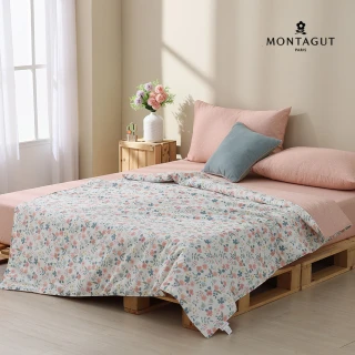 【MONTAGUT 夢特嬌】100%精梳棉涼被-多款任選(單人150x195cm)