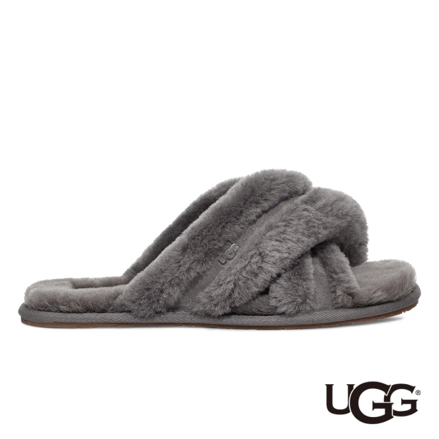 【UGG】女鞋/拖鞋/懶人鞋 原廠貨 Scuffita(炭灰色-UG1123572CHRC)