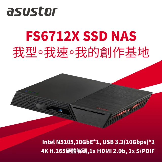 ASUSTOR 華芸 搭希捷 4TB x2 ★ AS6706