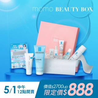 【理膚寶水】momo美妝盒#小粉盒(理膚寶水)(B5全面修復霜+多容安洗面乳)