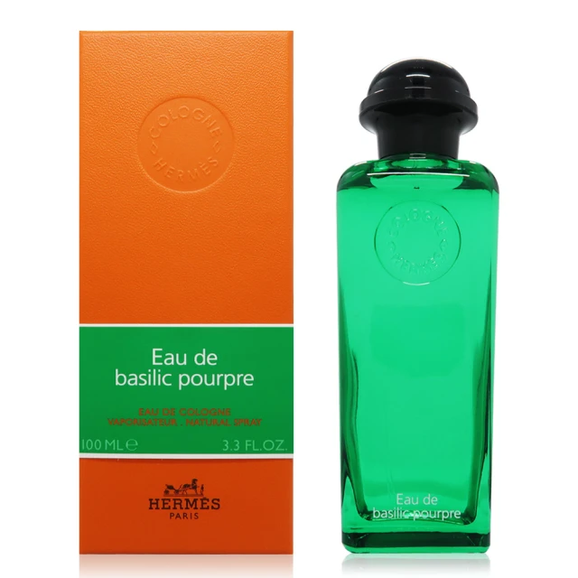 【Hermes 愛馬仕】Eau de Basilic Pourpre 紫羅勒古龍水 EDC 100ml(國際航空版)